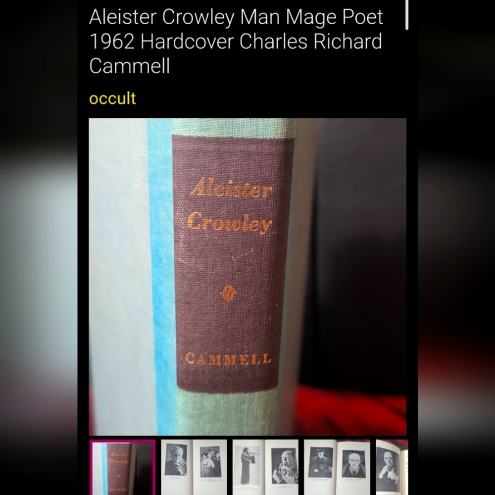 Aleister Crowley Man Mage Poet 1962 Hardcover Charles Richard Cammell